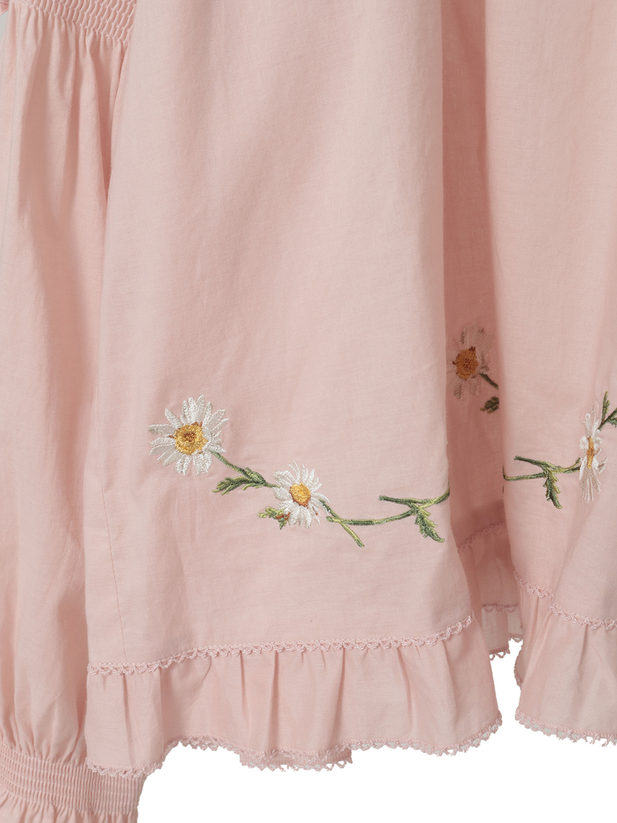 マーガレット刺繍使いローンブラウス 詳細画像 ピンク 14