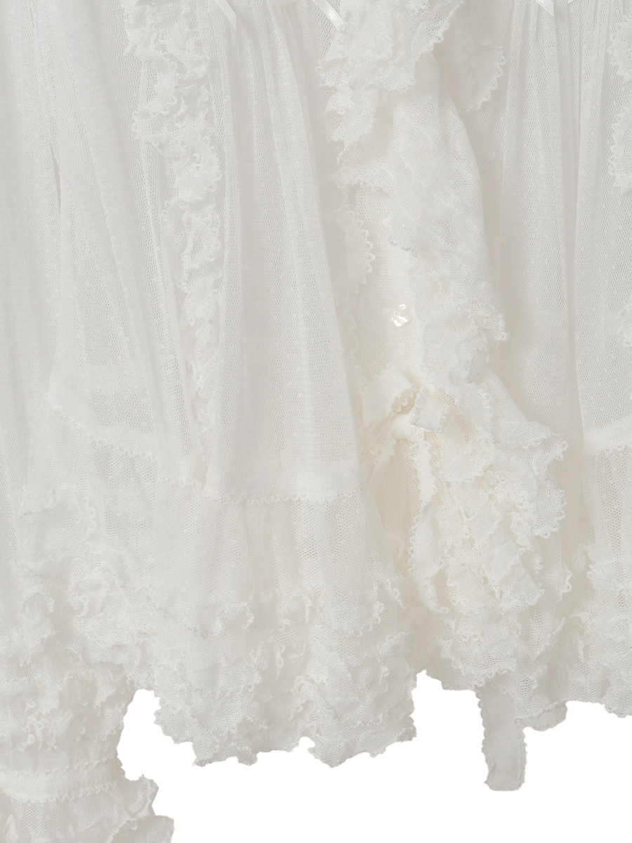 ドットチュールオーバーブラウス 詳細画像 クロ 11