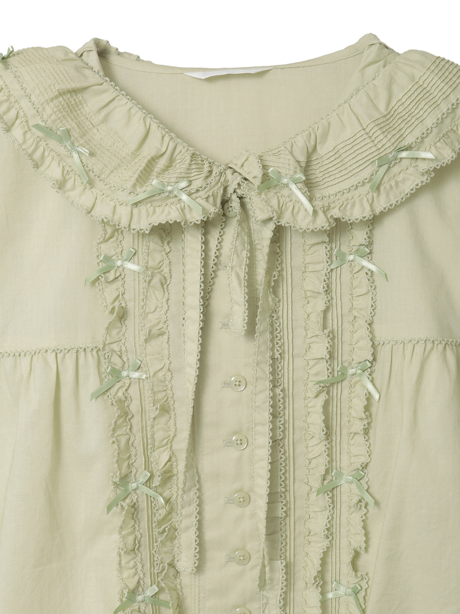 うさぎの耳フード付きローンブラウス 詳細画像 アカ 20