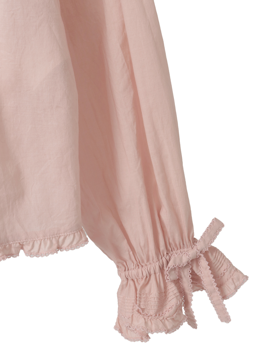 うさぎの耳フード付きローンブラウス 詳細画像 アカ 4