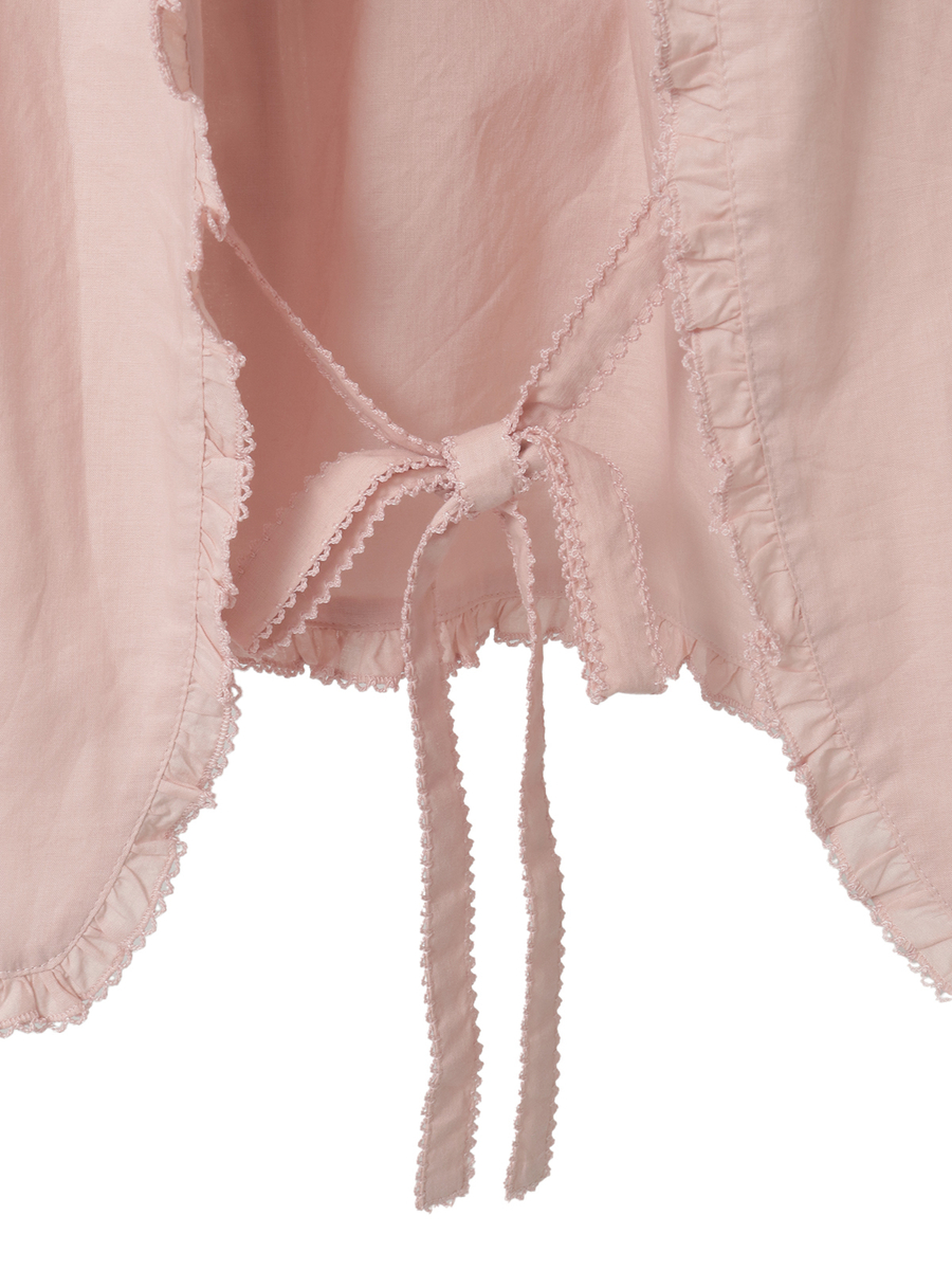 うさぎの耳フード付きローンブラウス 詳細画像 アカ 6