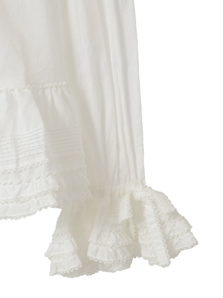 ローンフリル使いオーバーブラウス 詳細画像 アカ 13