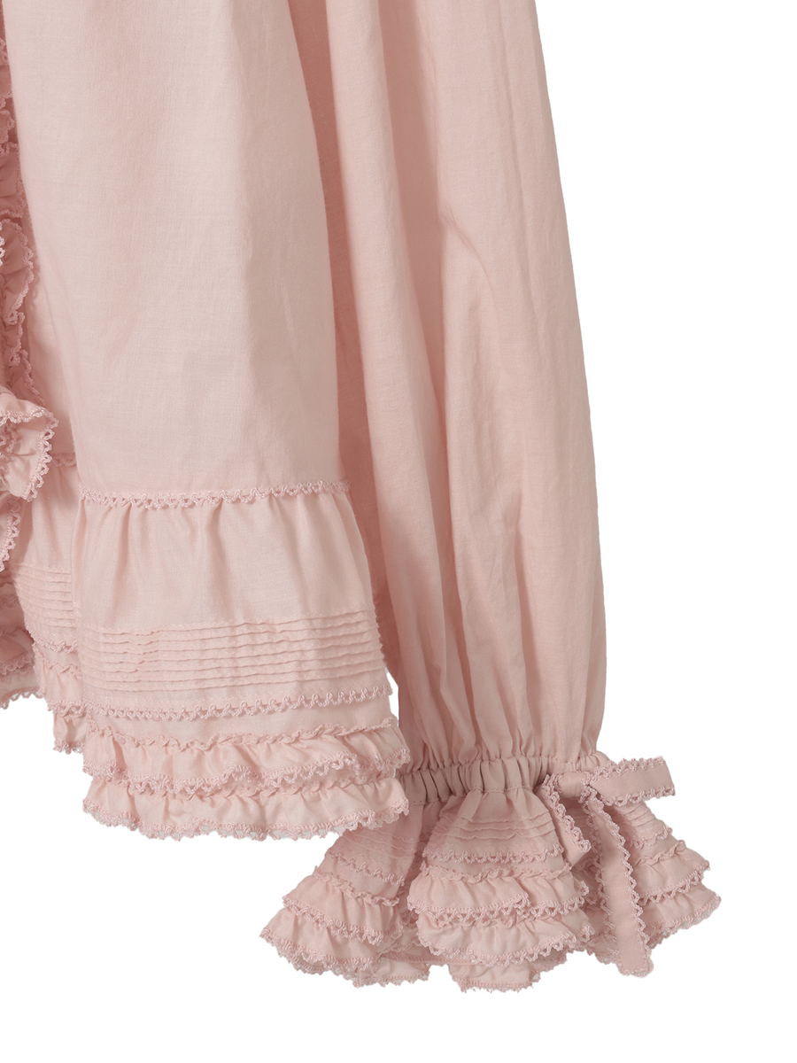 ローンフリル使いオーバーブラウス 詳細画像 アカ 19