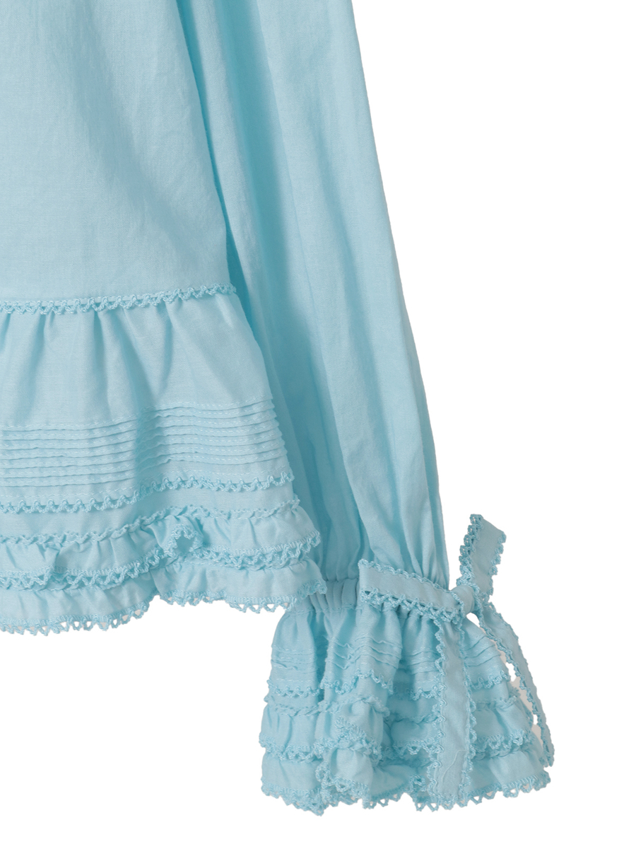 ローンフリル使いオーバーブラウス 詳細画像 アカ 22