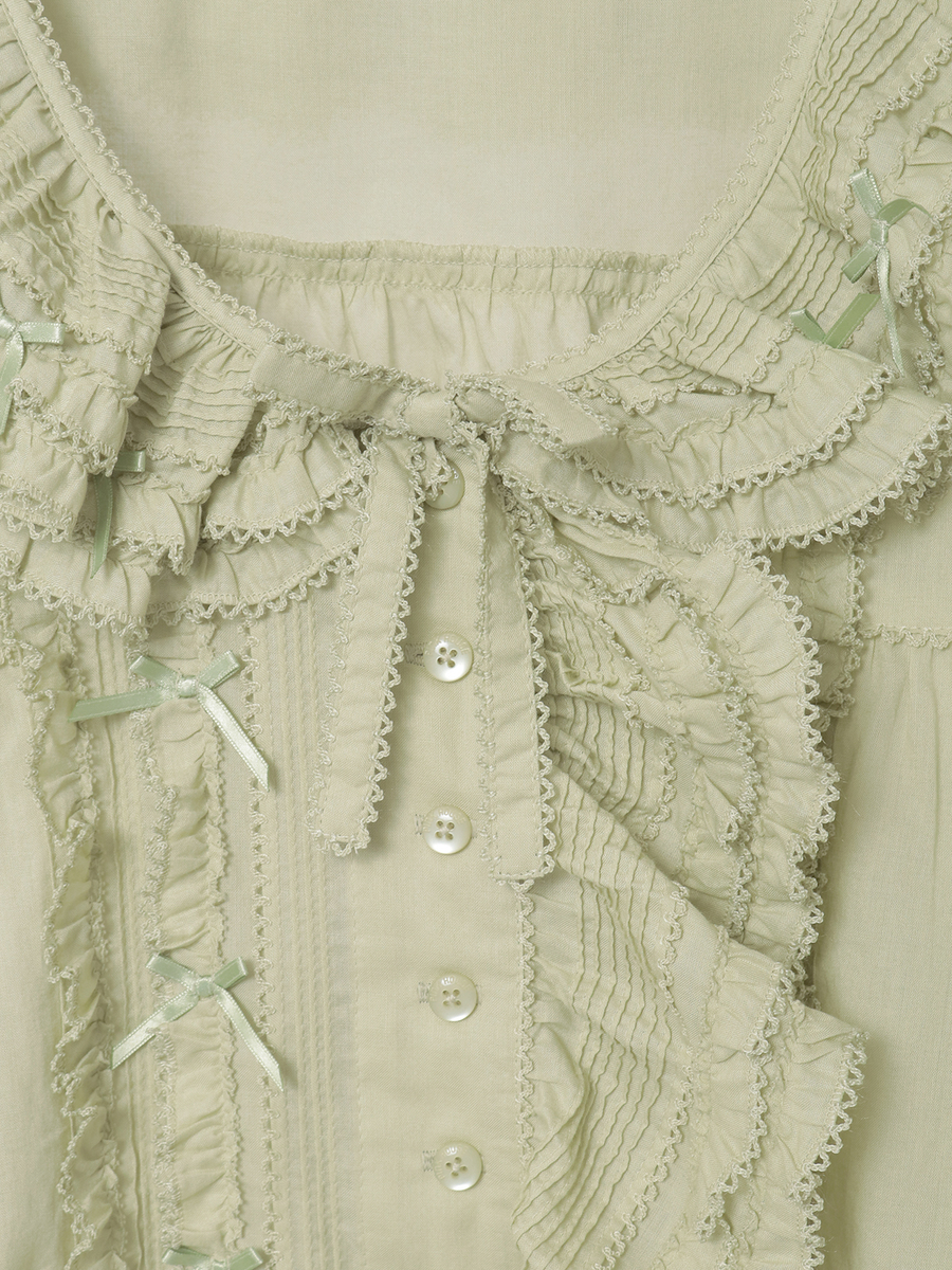 ピンクハウス 白 ピコフリル ピンタック使い 綿ローンオーバーブラウス ピンクハウス 白 ピコフリル ピンタック使い 綿ローンオーバーブラウス