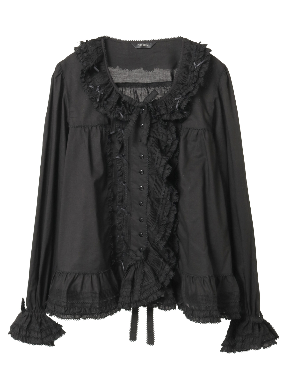【新品未使用】ピンクハウスピンク ピコフリル オーバーブラウス/2024年 ローンフリル使いオーバーブラウス｜ピンクハウスオフィシャル