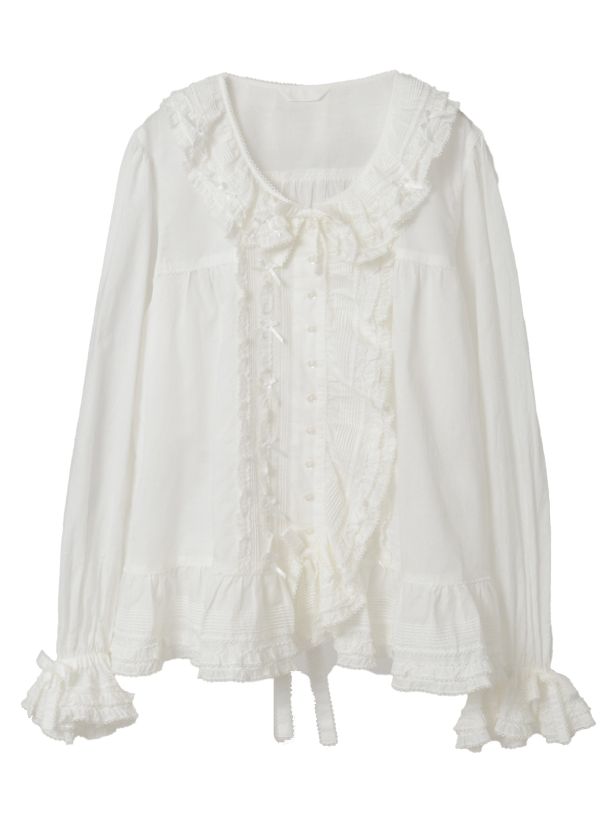 ローンフリル使いオーバーブラウス｜ピンクハウスオフィシャル