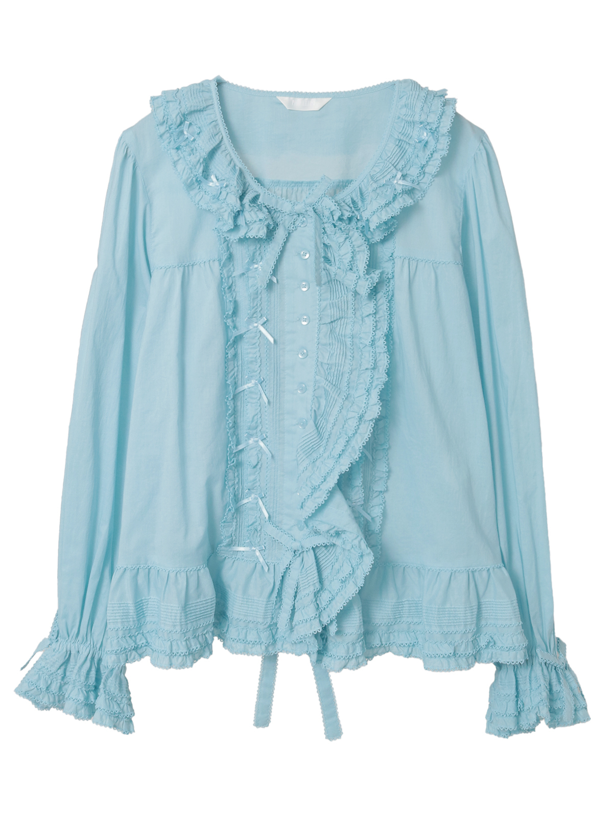 ✿オーバーブラウス✿ピンクハウス✿替えボタン付き✿美品✿ PINK HOUSE（ピンクハウス） 美品 フランスレース & ピンタック