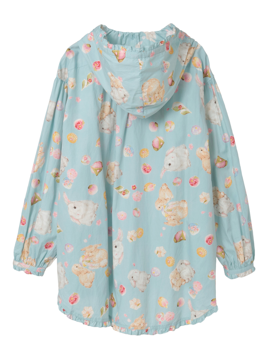 幸見うさぎプリントフードブラウス 詳細画像 ソライロ 2