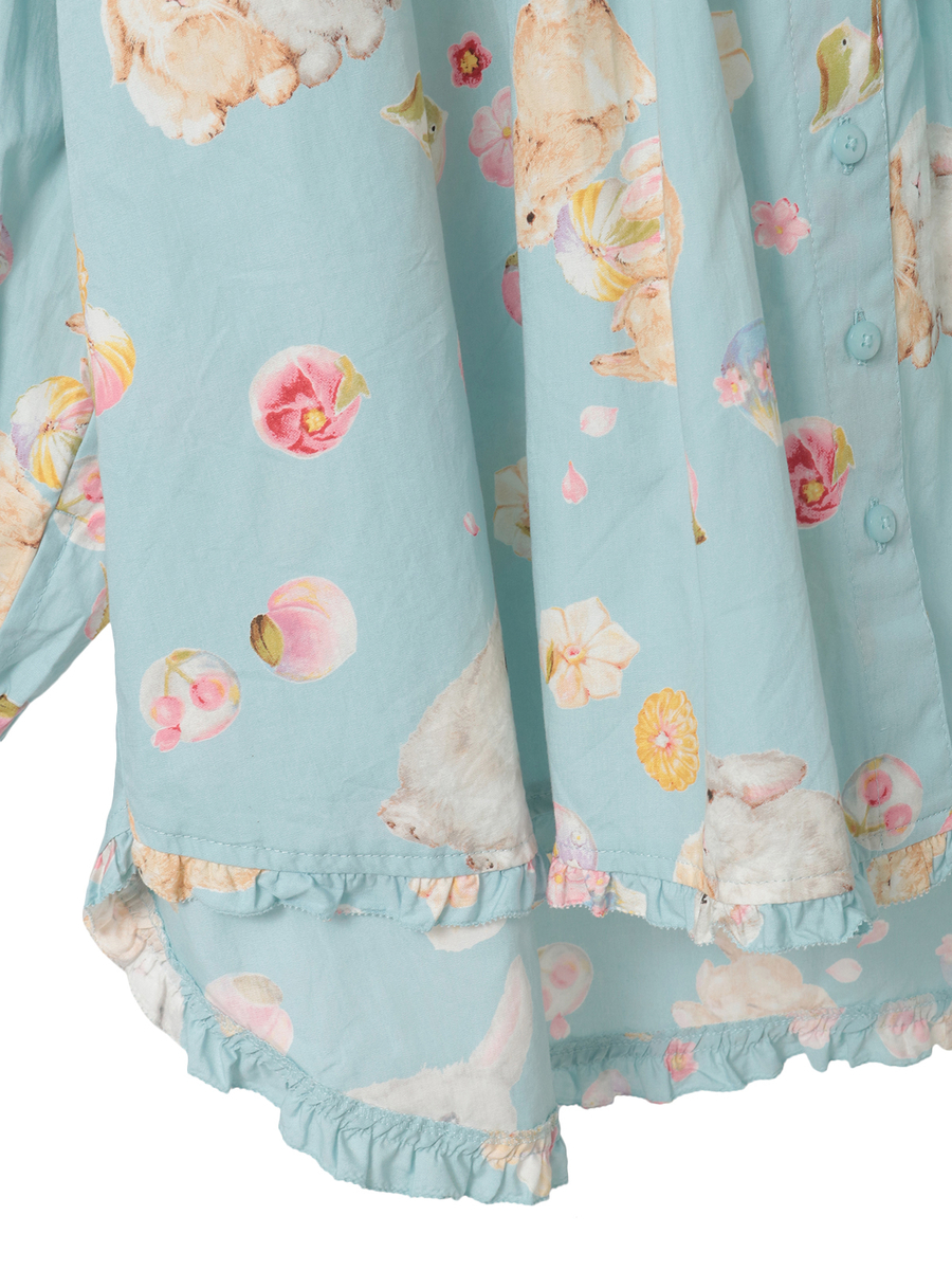 幸見うさぎプリントフードブラウス 詳細画像 ソライロ 5