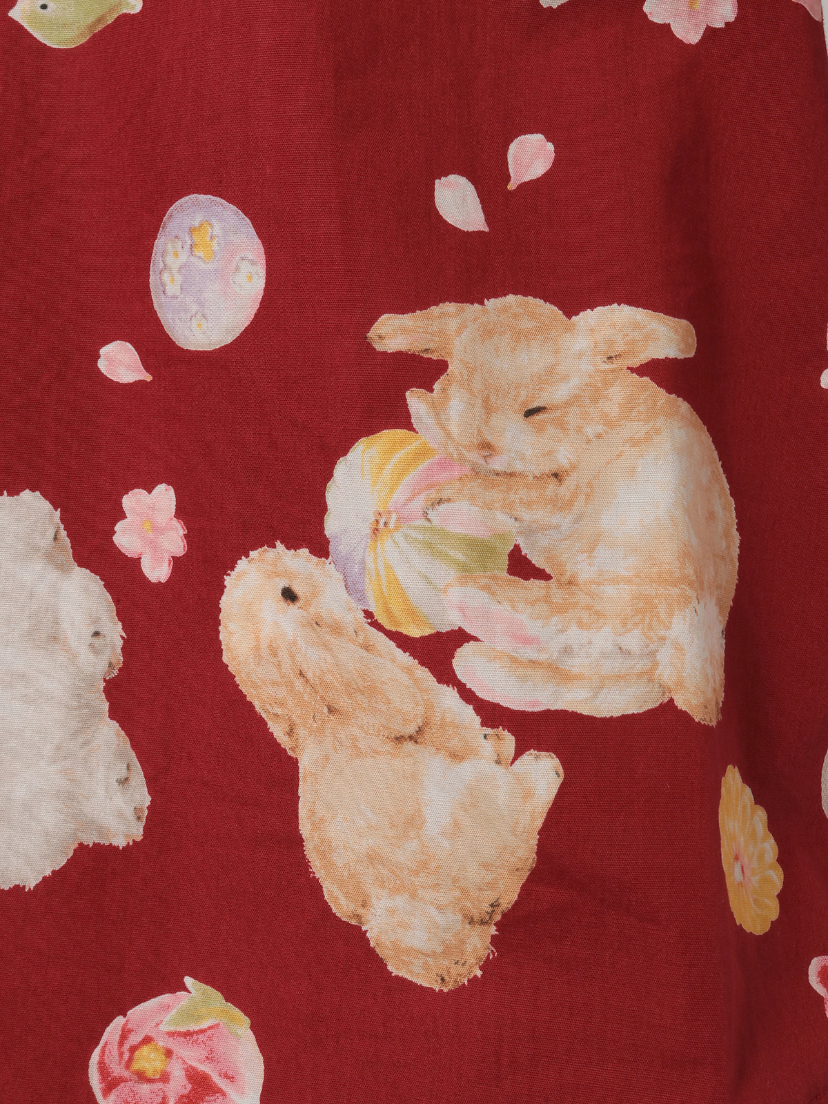 おまとめ　ピンクハウス　激かわウサギ柄 赤 ベスト＆Ｔシャツ＆スカート おまとめ ピンクハウス 激かわウサギ柄 赤 ベスト＆Tシャツ＆スカート