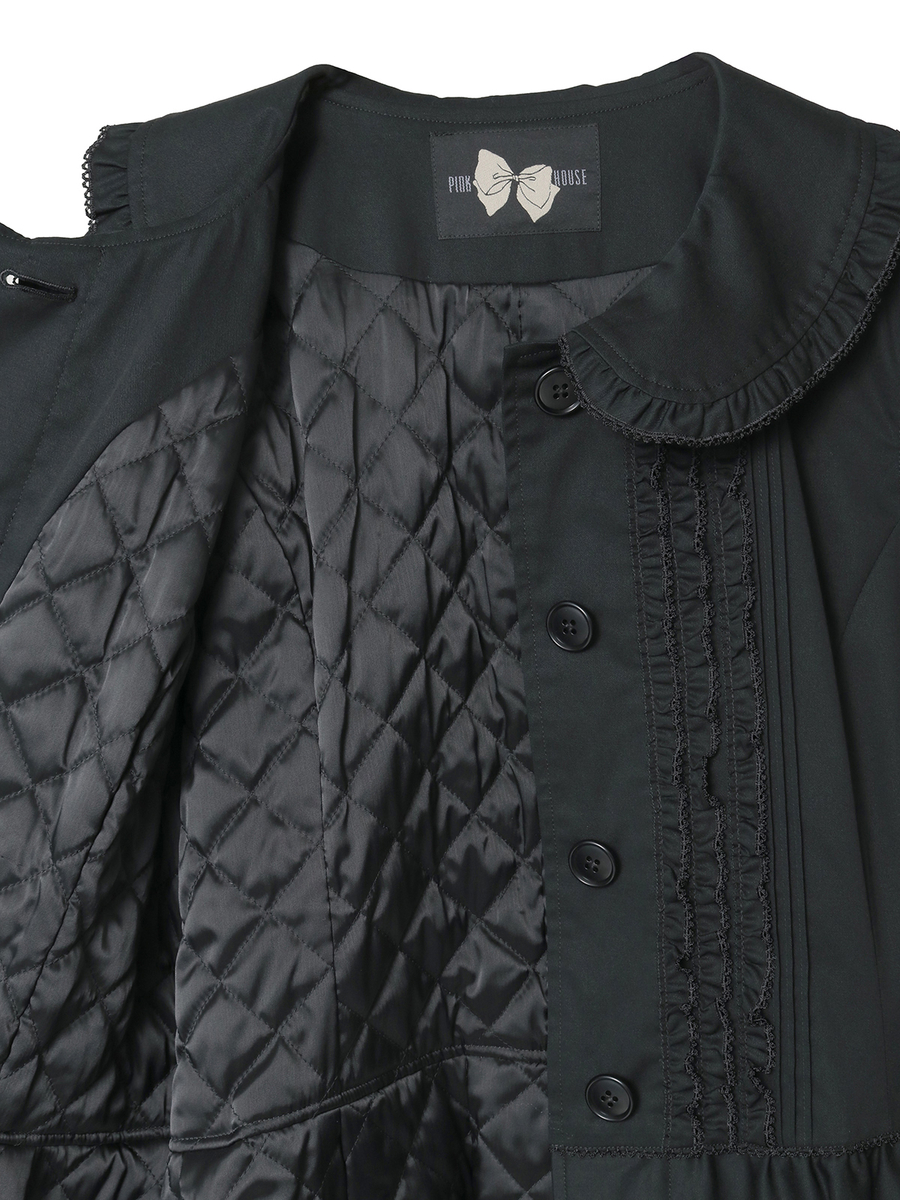 フリル使いティアードコート 詳細画像 クロ 10