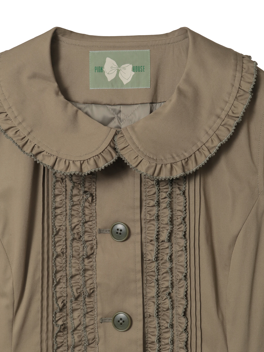 フリル使いティアードコート 詳細画像 クロ 11