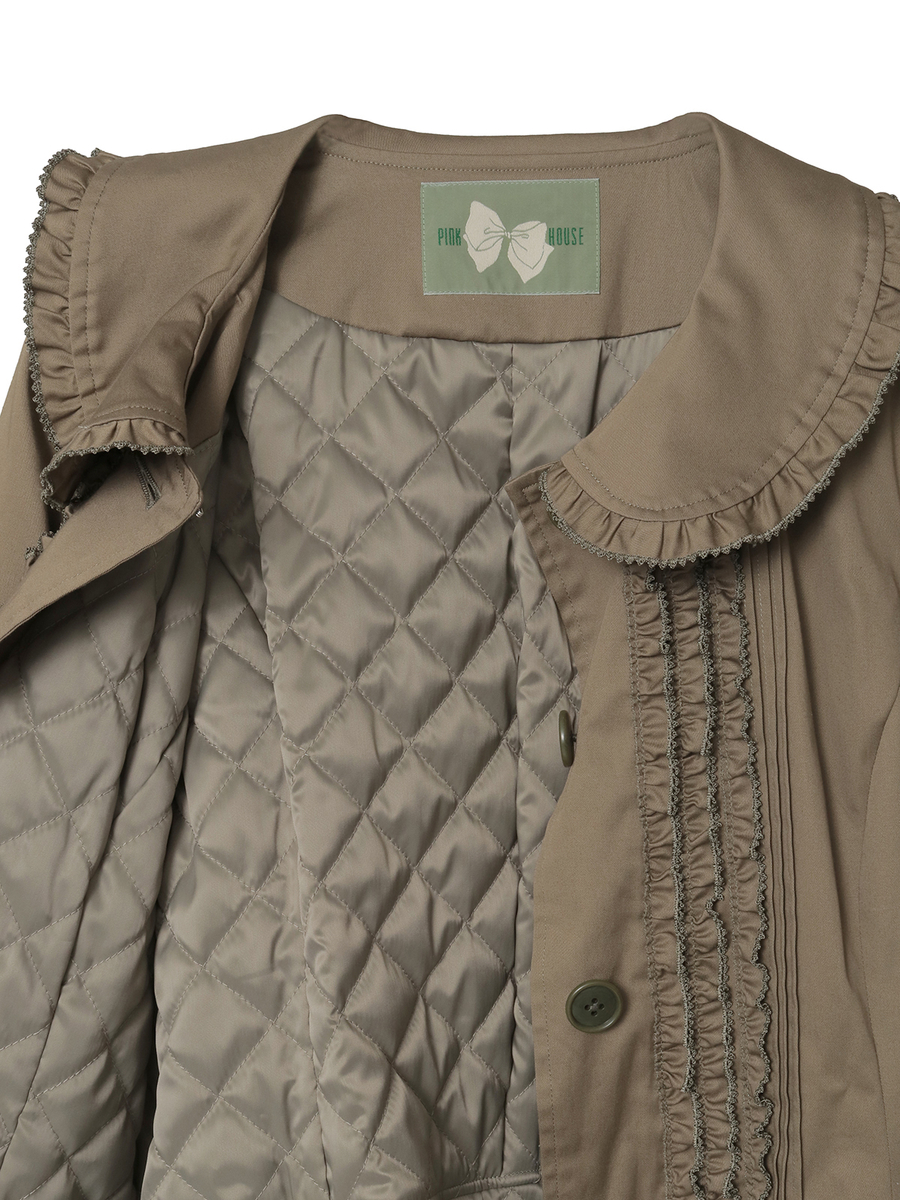 フリル使いティアードコート 詳細画像 クロ 13