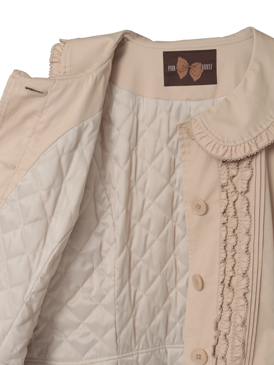 フリル使いティアードコート 詳細画像 クロ 16