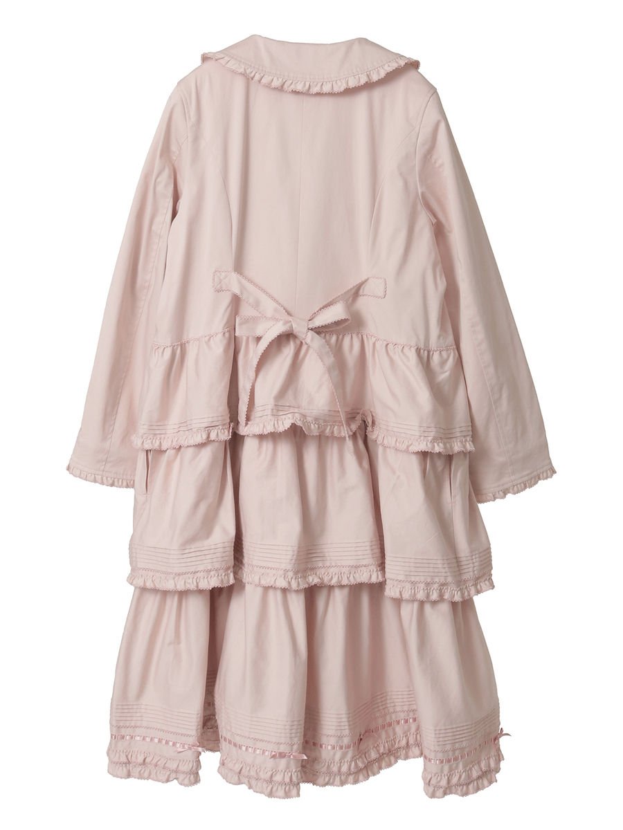 フリル使いティアードコート 詳細画像 クロ 2