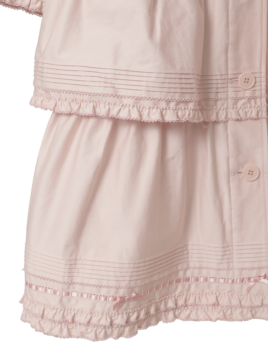 フリル使いティアードコート 詳細画像 クロ 5