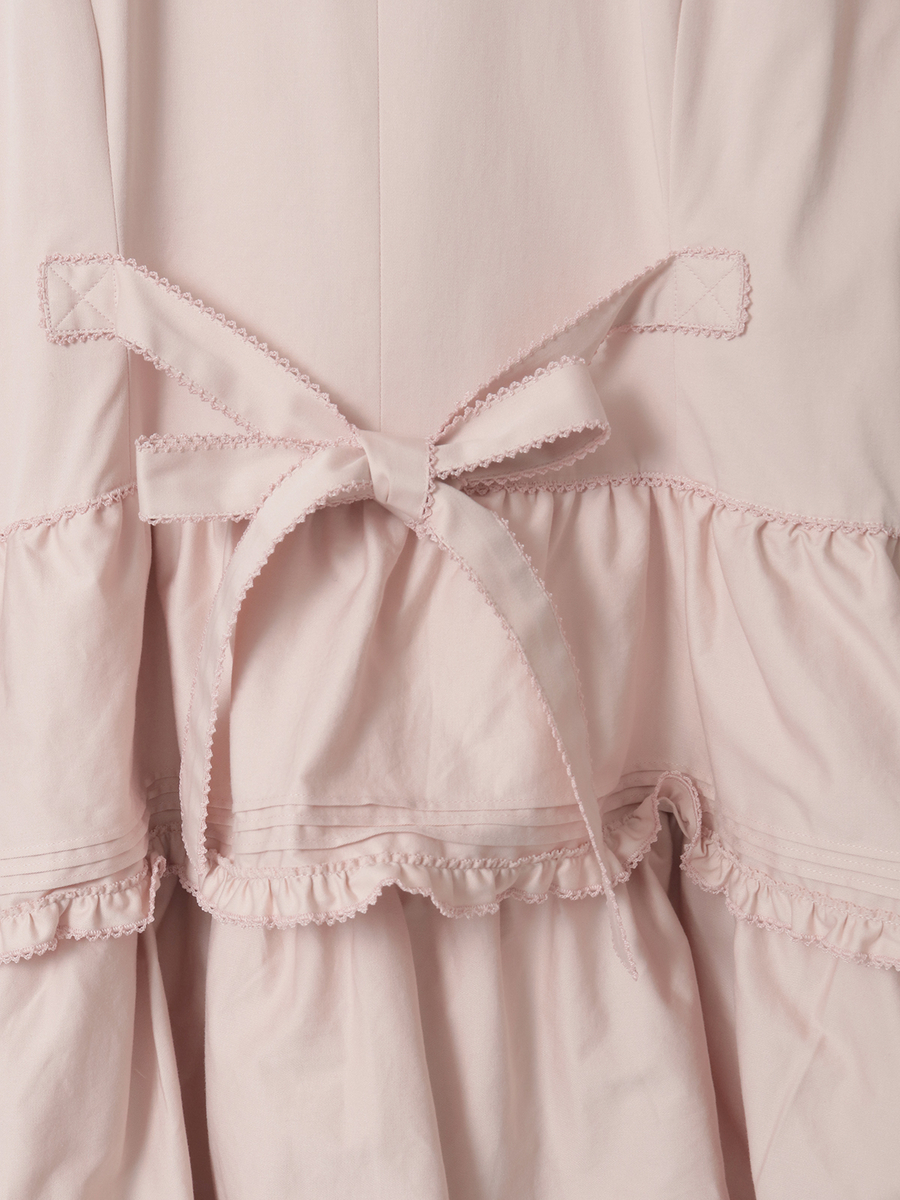 フリル使いティアードコート 詳細画像 クロ 6