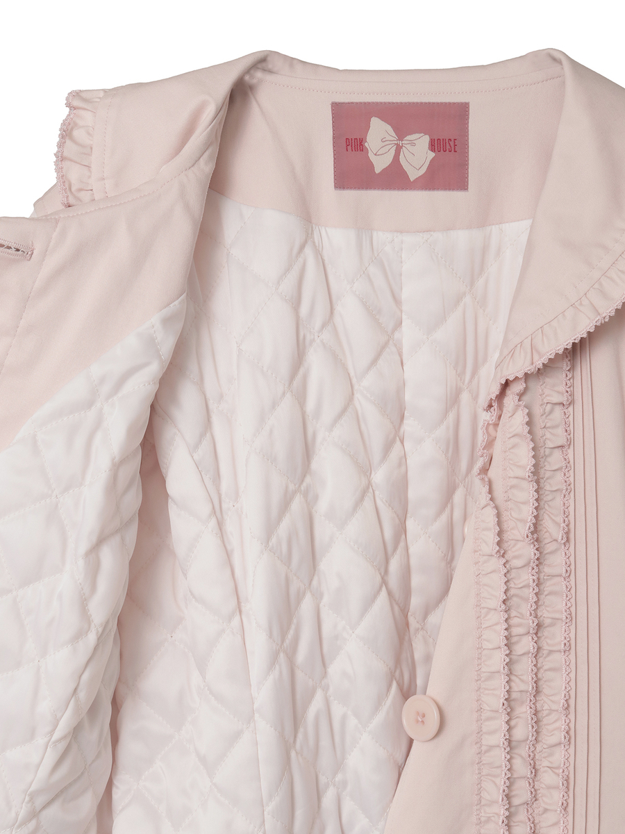 フリル使いティアードコート 詳細画像 クロ 7