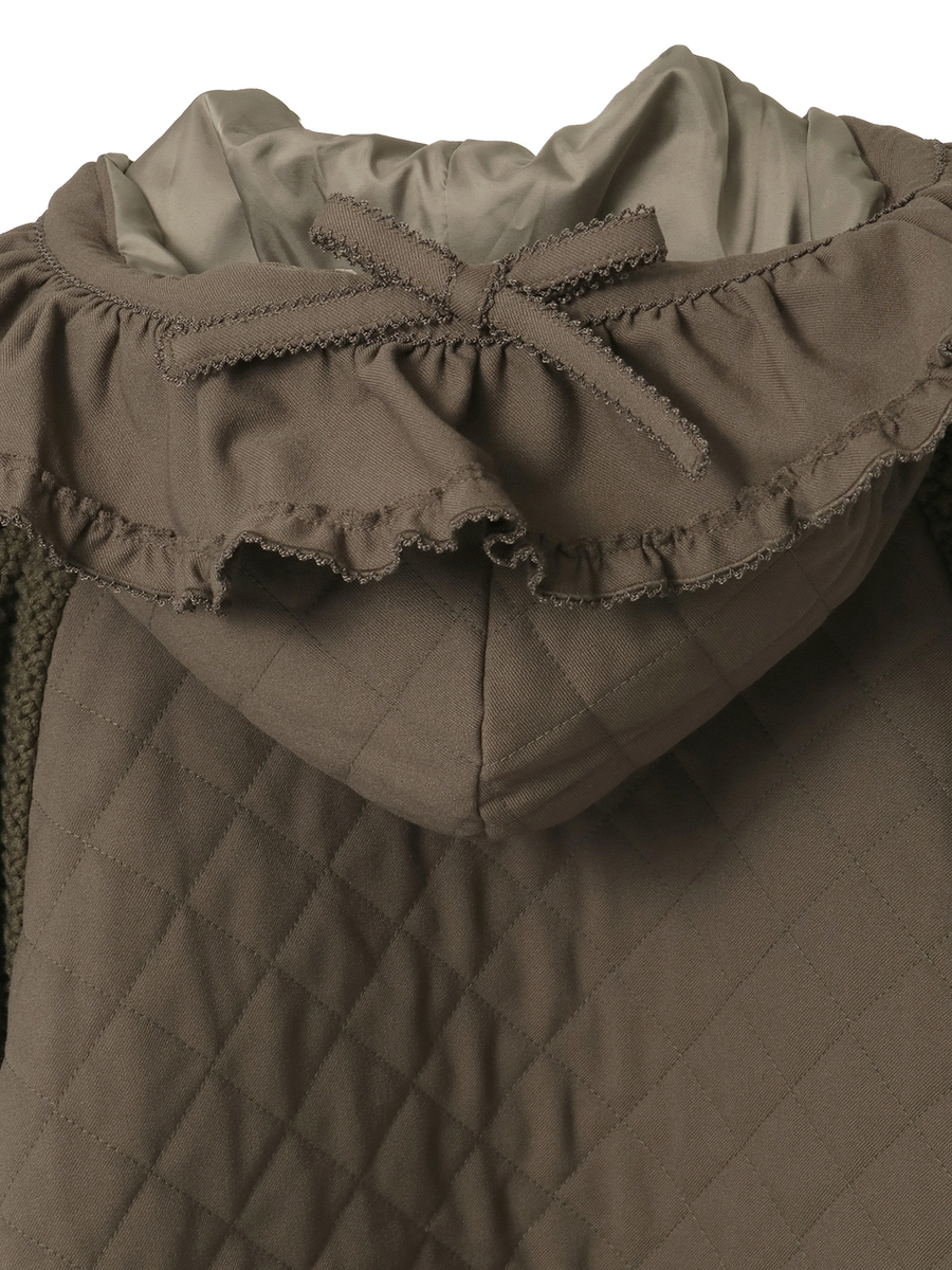 ニット袖付きキルティングブルゾン 詳細画像 キナリ 12