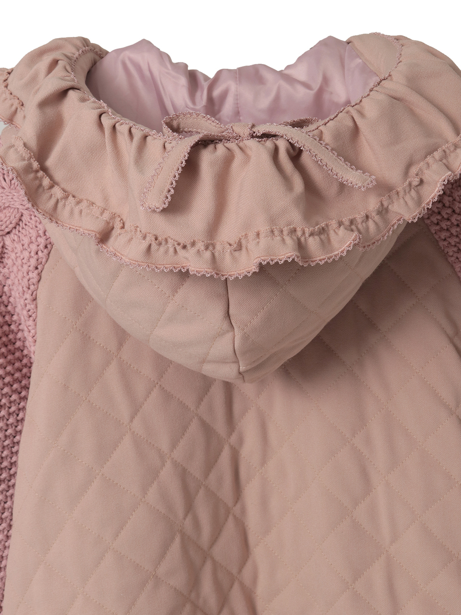 ニット袖付きキルティングブルゾン 詳細画像 キナリ 4