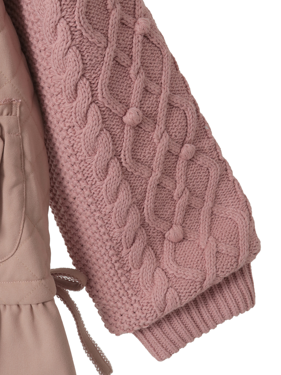 ニット袖付きキルティングブルゾン 詳細画像 キナリ 5