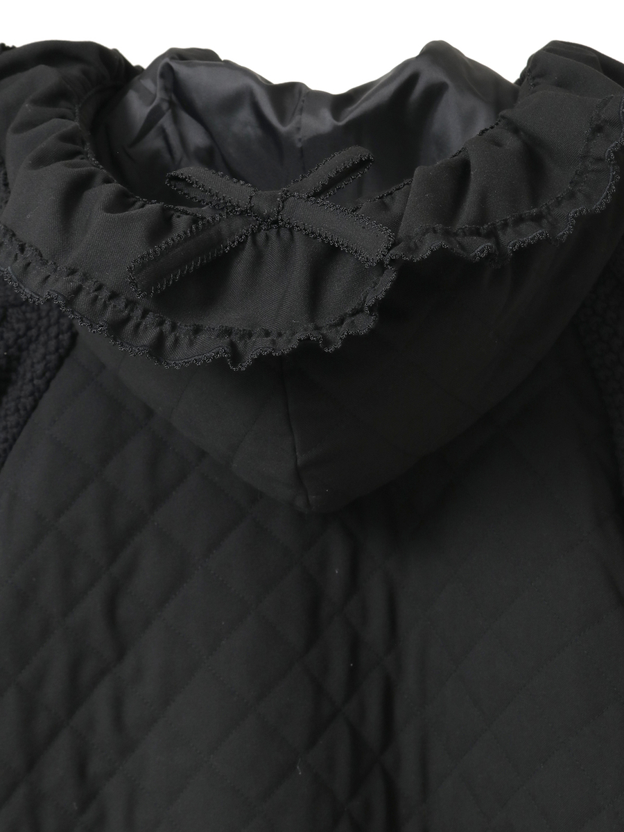 ニット袖付きキルティングブルゾン 詳細画像 キナリ 8