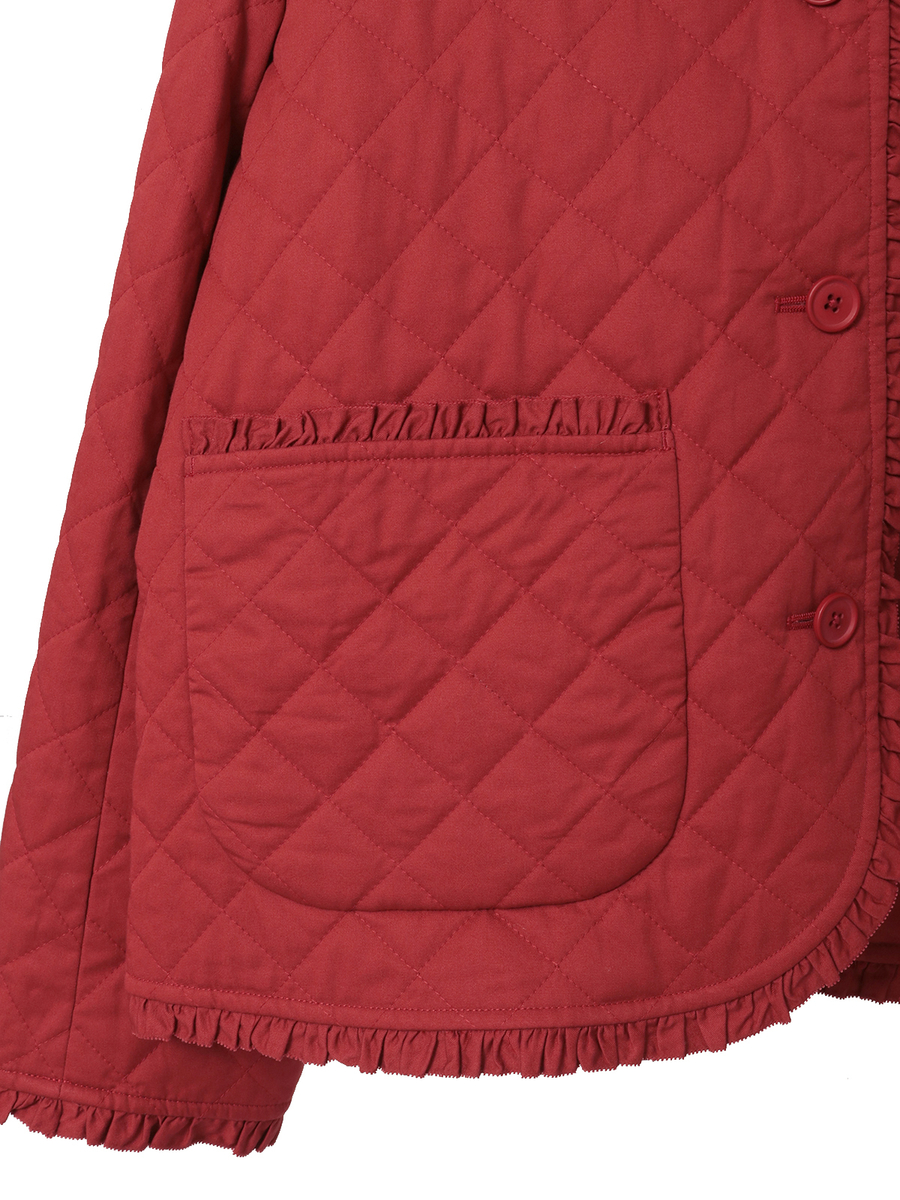 フード付きキルティングジャケット 詳細画像 ブルーグレー 12