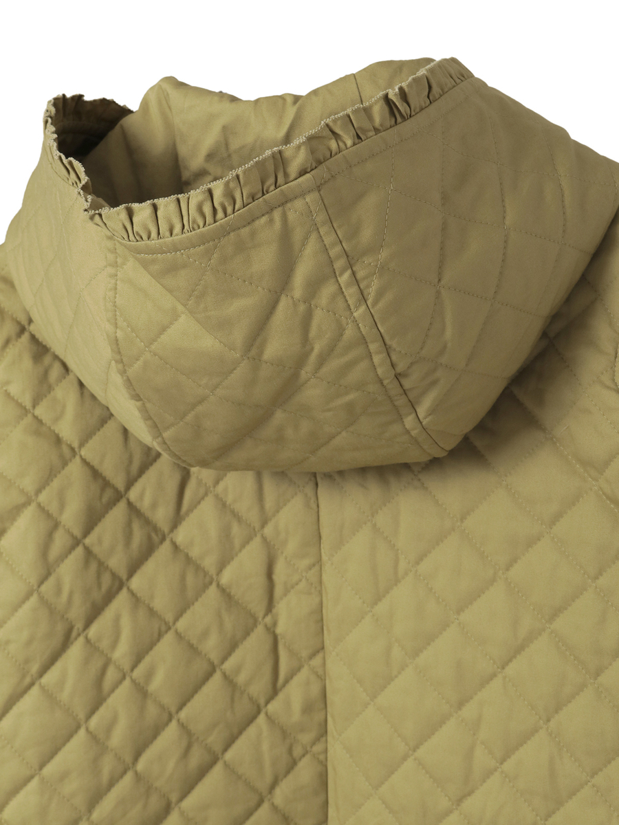 フード付きキルティングジャケット 詳細画像 ブルーグレー 17