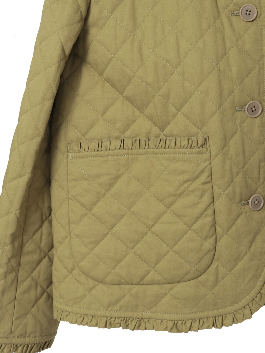 フード付きキルティングジャケット 詳細画像 ブルーグレー 18