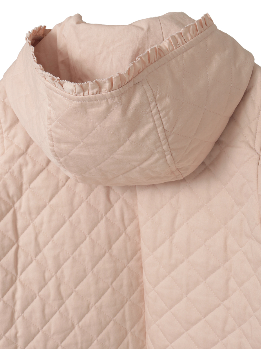 フード付きキルティングジャケット 詳細画像 ブルーグレー 4