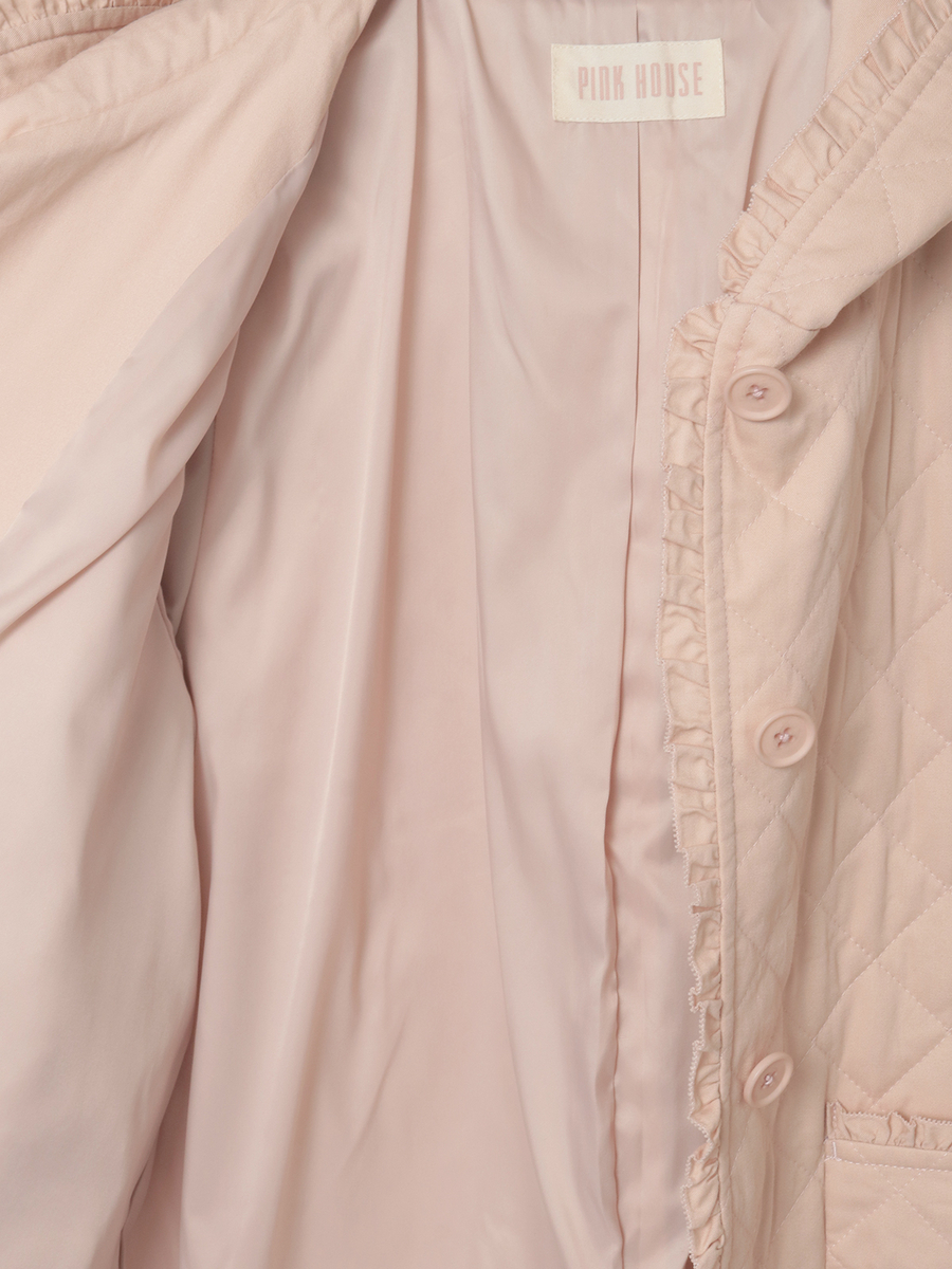 フード付きキルティングジャケット 詳細画像 ブルーグレー 7