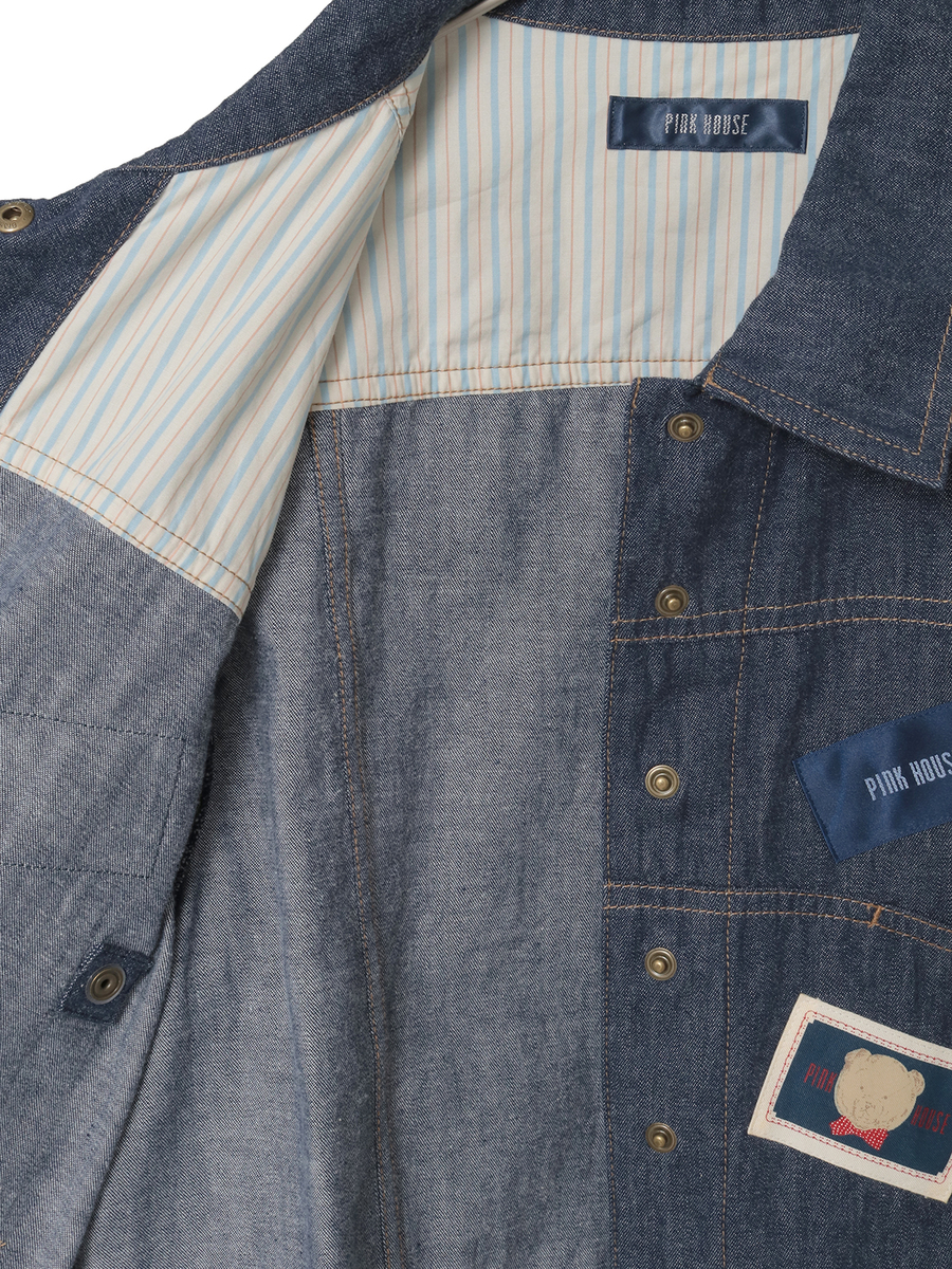 BIGくまシルエットデニムジャケット 詳細画像 キナリ 13