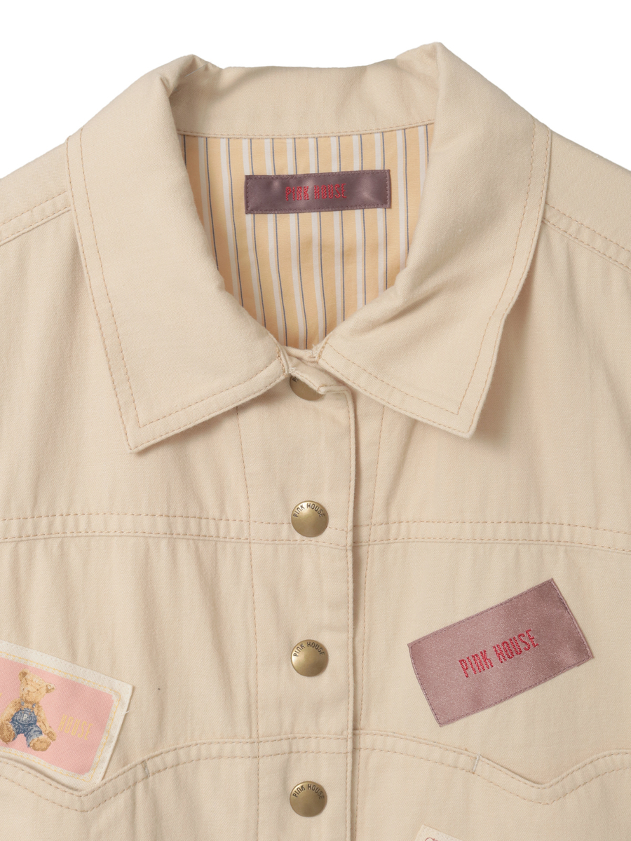 BIGくまシルエットデニムジャケット 詳細画像 キナリ 3