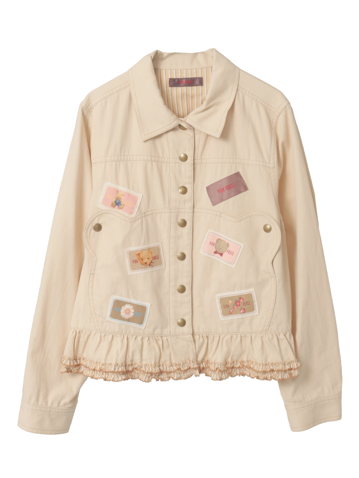 BIGくまシルエットデニムジャケット｜ピンクハウスオフィシャル