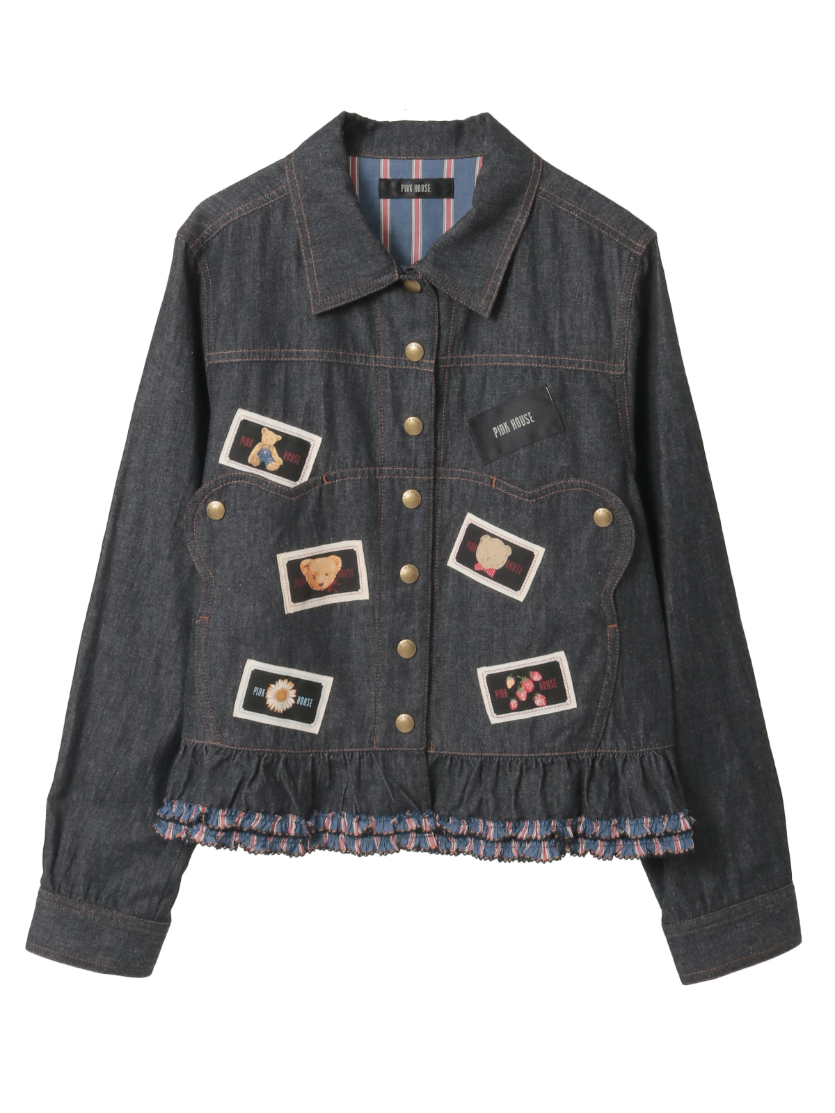 ピンクハウス　PINKHOUSE 　 デニムジャケット BIGくまシルエットデニムジャケット｜ピンクハウスオフィシャル