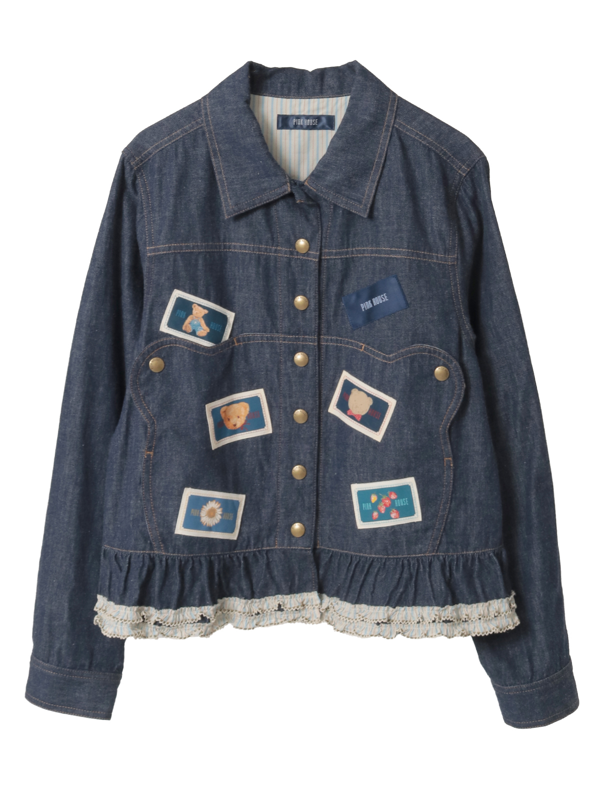 BIGくまシルエットデニムジャケット｜ピンクハウスオフィシャル