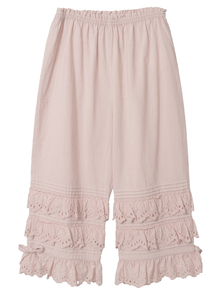 スカラップレース使いダンガリードロワーズ 詳細画像 インディゴ 1