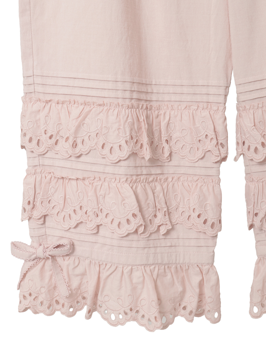 スカラップレース使いダンガリードロワーズ 詳細画像 インディゴ 5