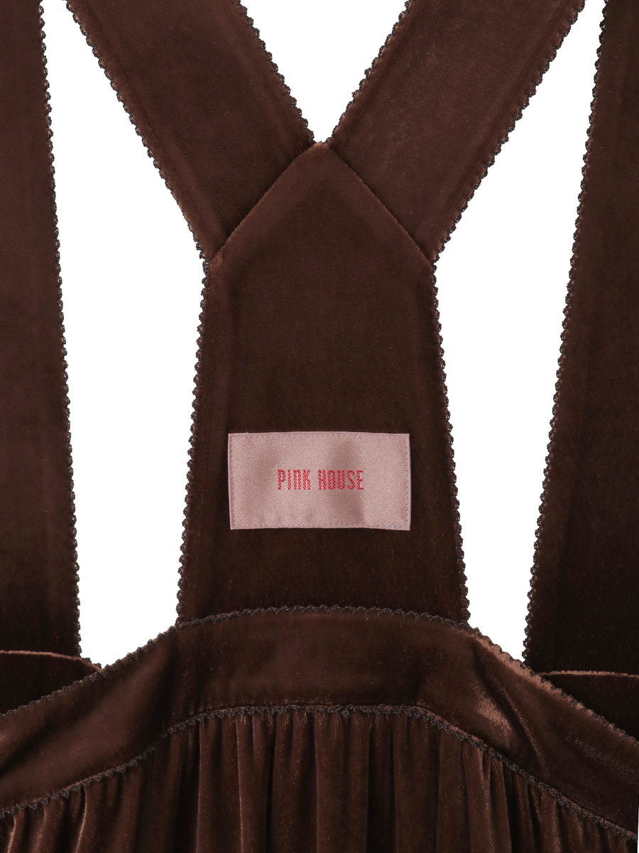 ベロア吊りスカート 詳細画像 チョコレート 7