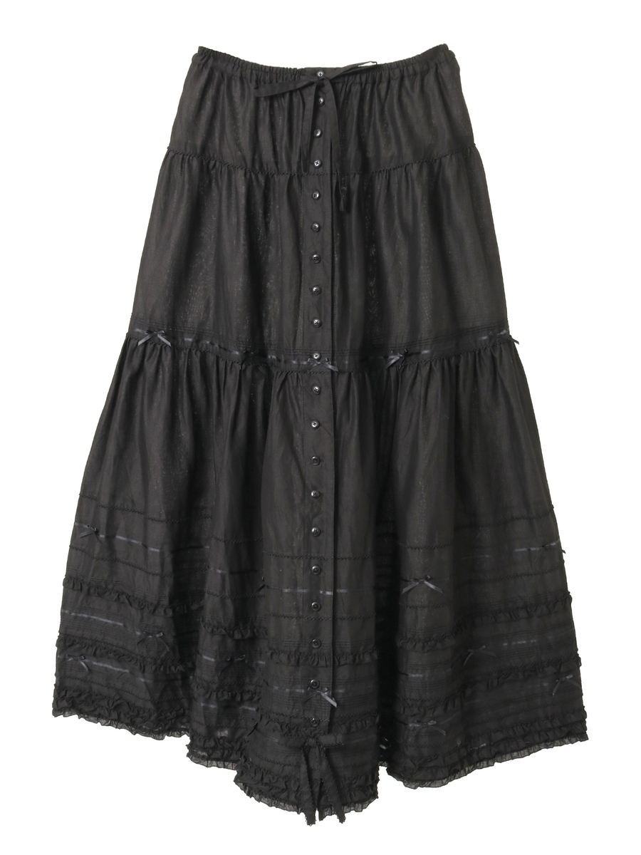 ローンティアードスカート 詳細画像 クロ 1