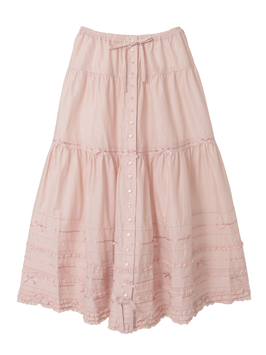 ローンティアードスカート 詳細画像 ピンク 1