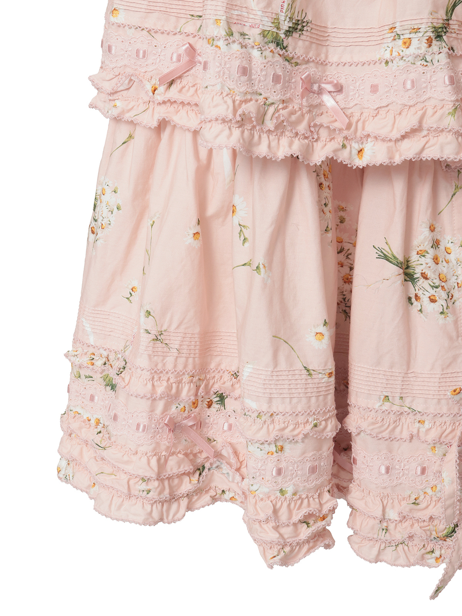 マーガレットブーケプリントスカート 詳細画像 クロ 7