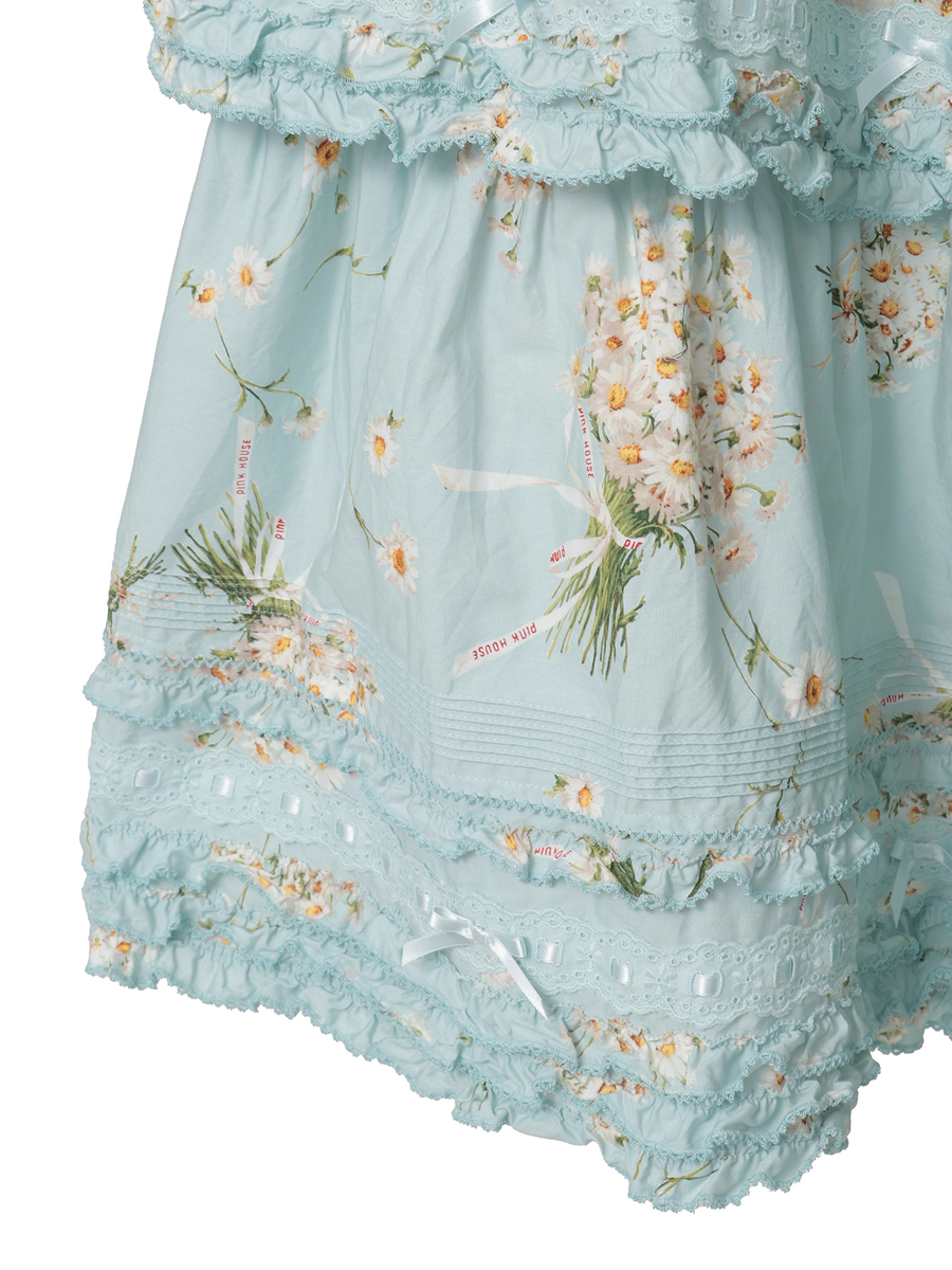 マーガレットブーケプリントスカート 詳細画像 クロ 8