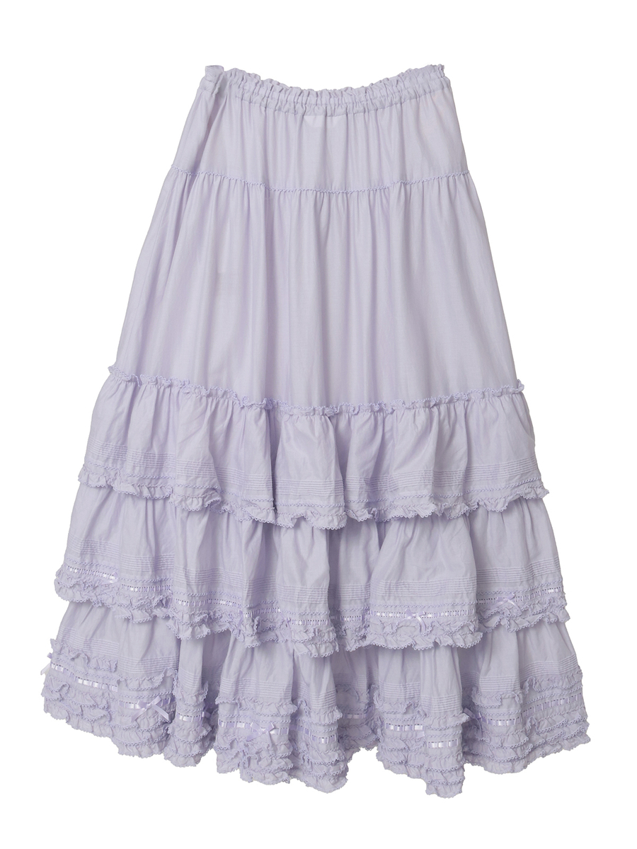 フリル使いローンスカート 詳細画像 ピンク 2