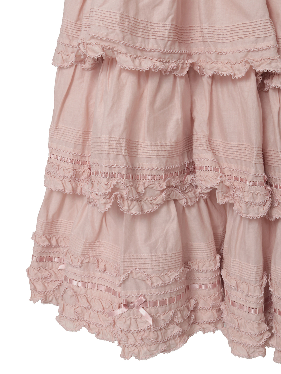 フリル使いローンスカート 詳細画像 ピンク 8