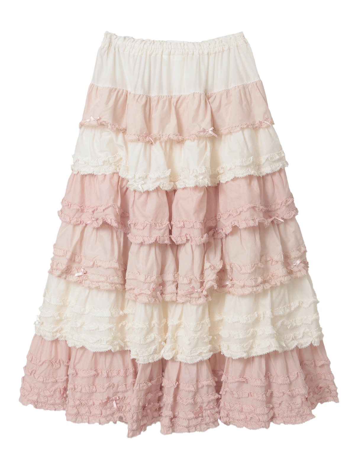 配色フリルスカート｜ピンクハウスオフィシャルオンラインストア｜PINK