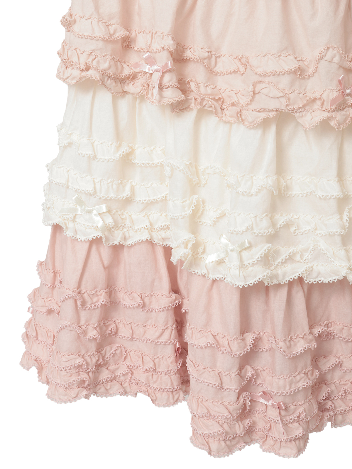 配色フリルスカート｜ピンクハウスオフィシャルオンラインストア｜PINK