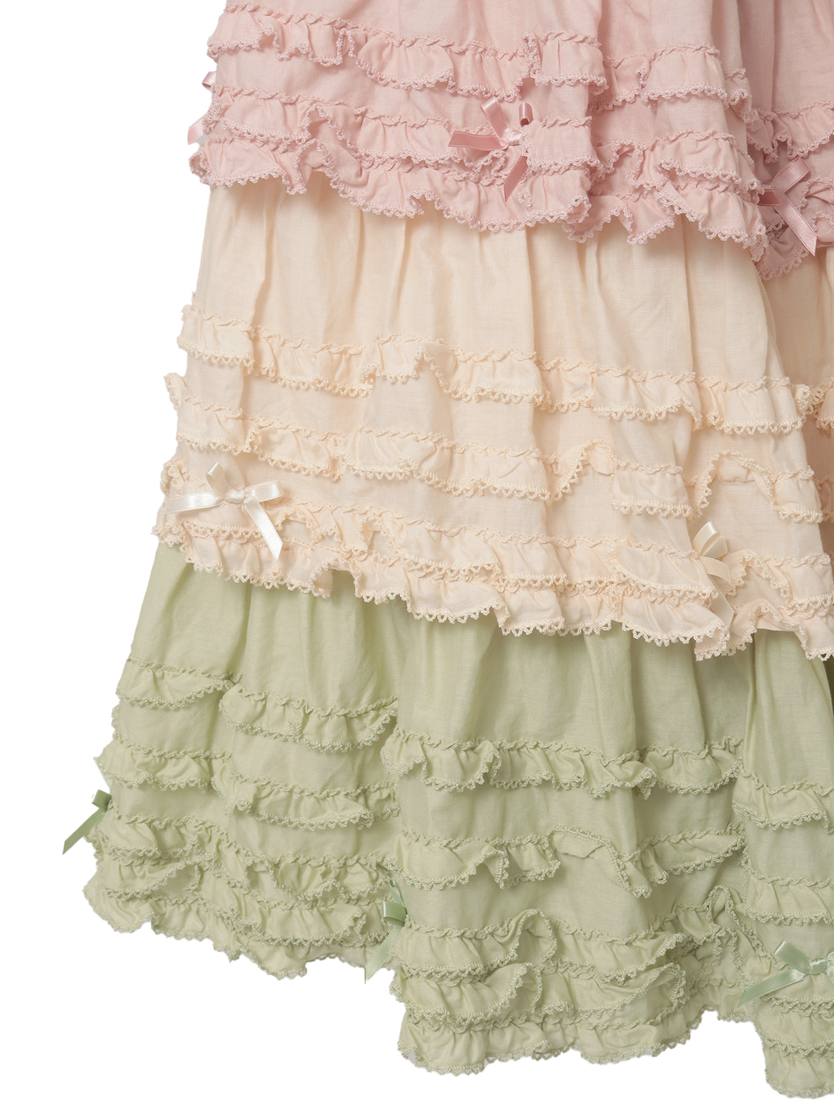 配色フリルスカート｜ピンクハウスオフィシャルオンラインストア｜PINK