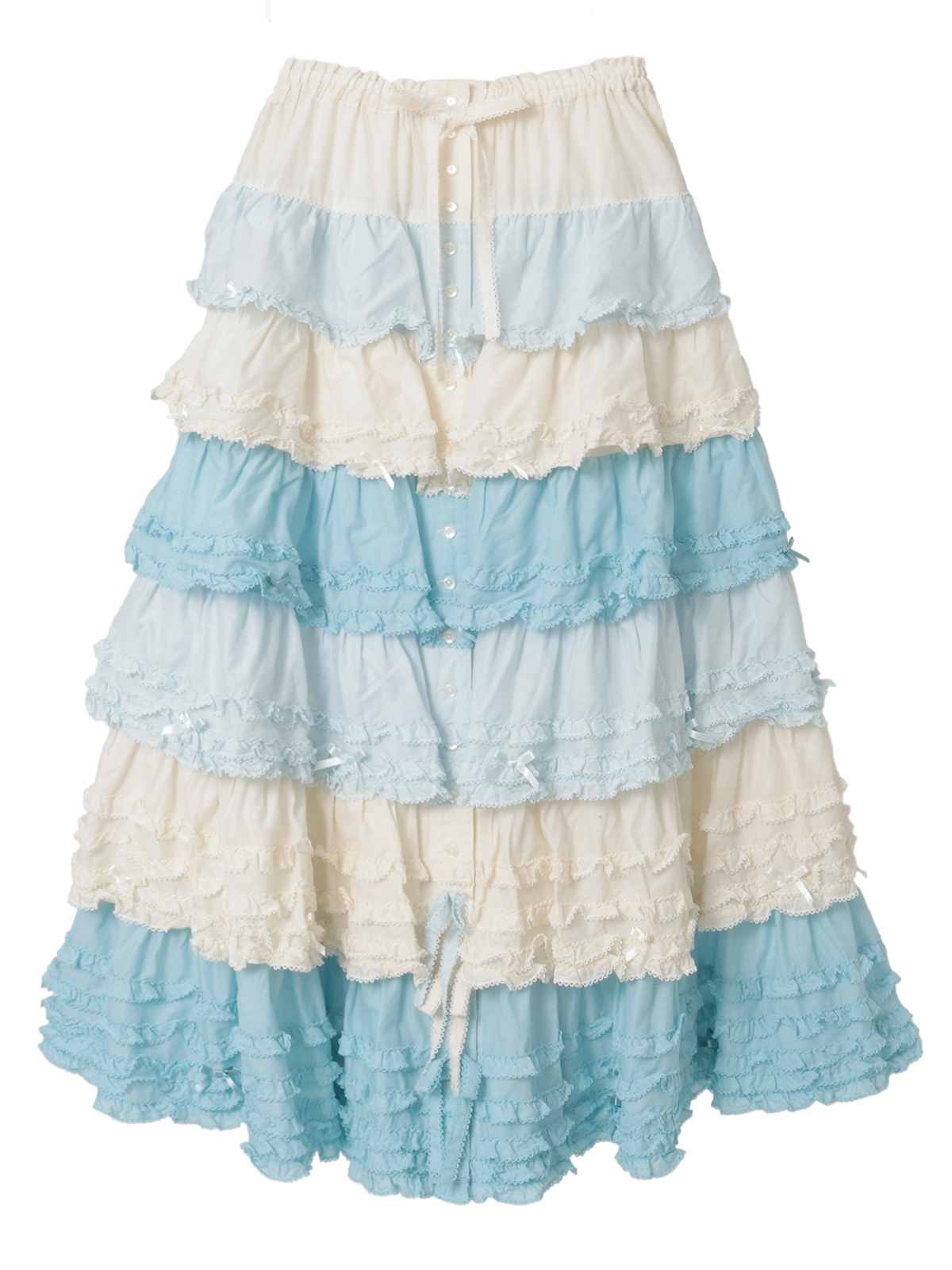 配色フリルスカート｜ピンクハウスオフィシャルオンラインストア｜PINK